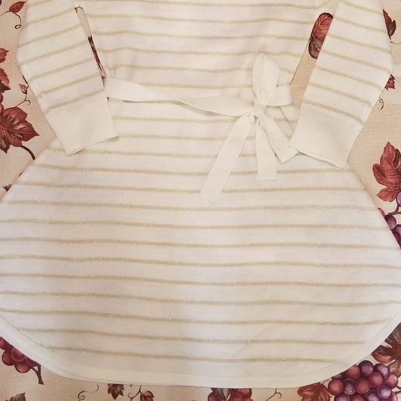 Cream  Striped MissUnderstood Girls' Sweater Dress - Picture 2 of 6